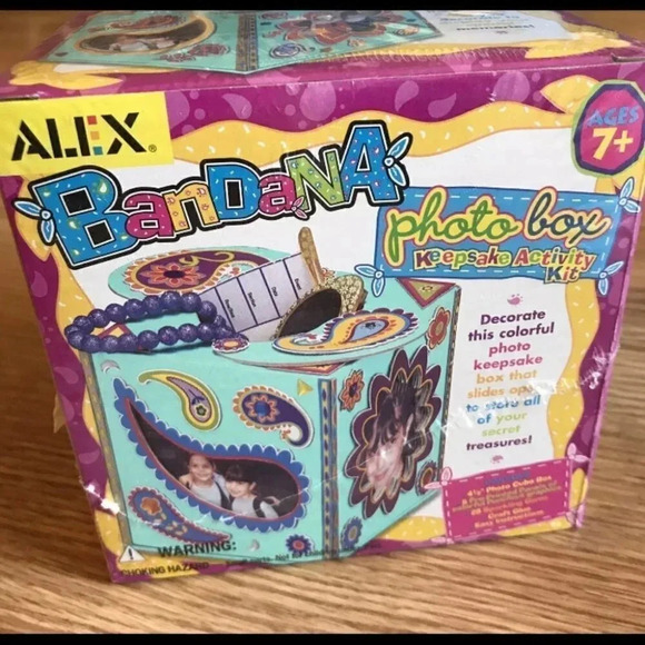 NEW Bandana Photo Box Keepsake Activity Craft Kit - Picture 2 of 6